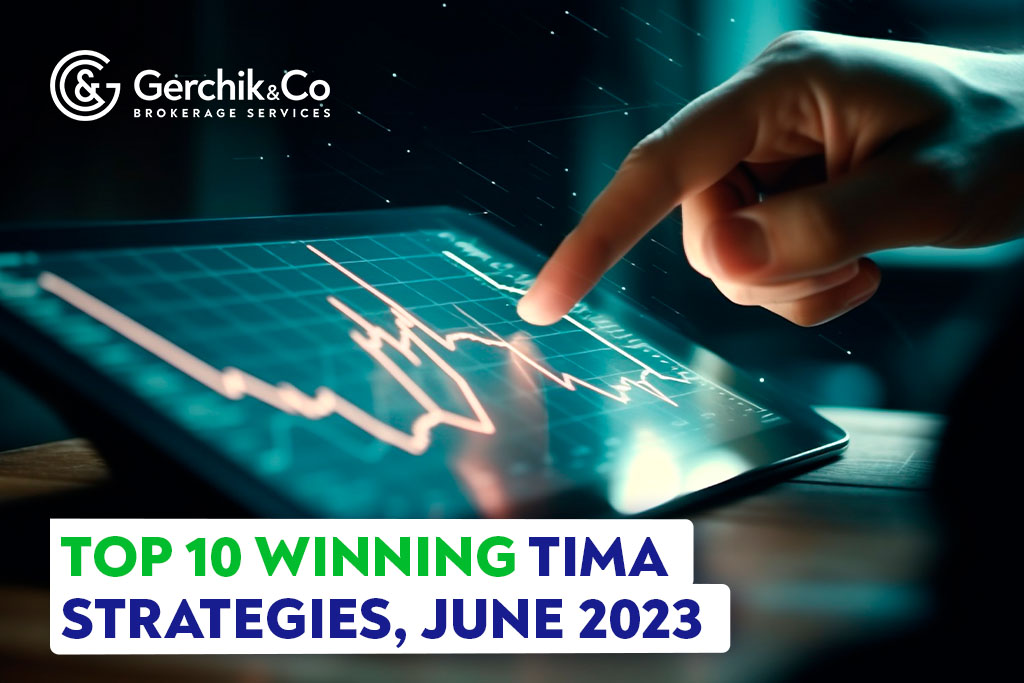 Top 10 Winning TIMA Strategies, June 2023