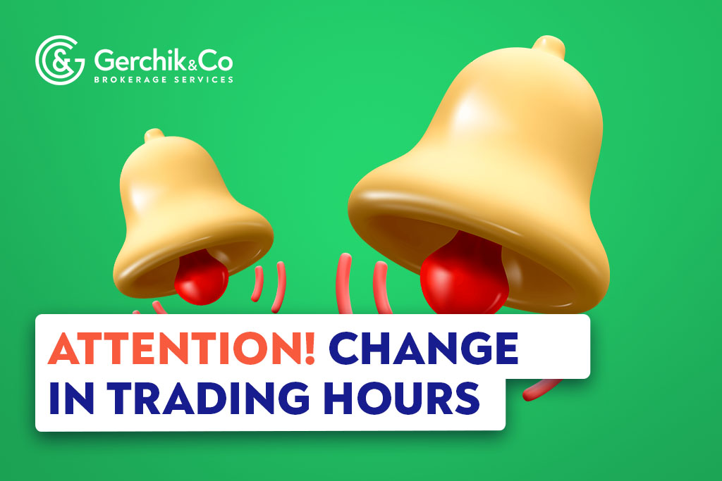 Changes in Trading Hours in November 2022 